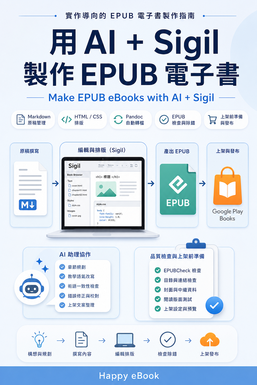 用 AI + Sigil 製作 EPUB 電子書 書封