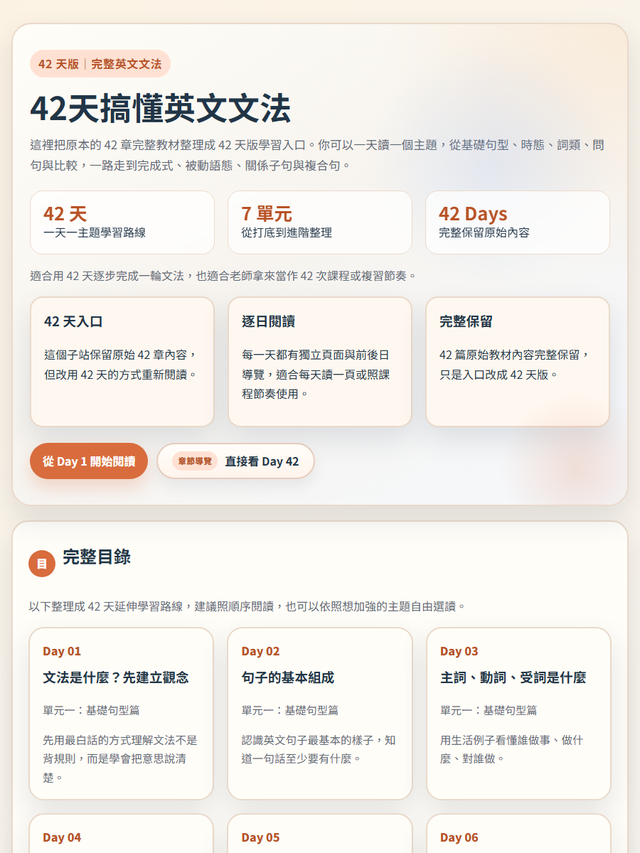 英文文法 Day 42 書封