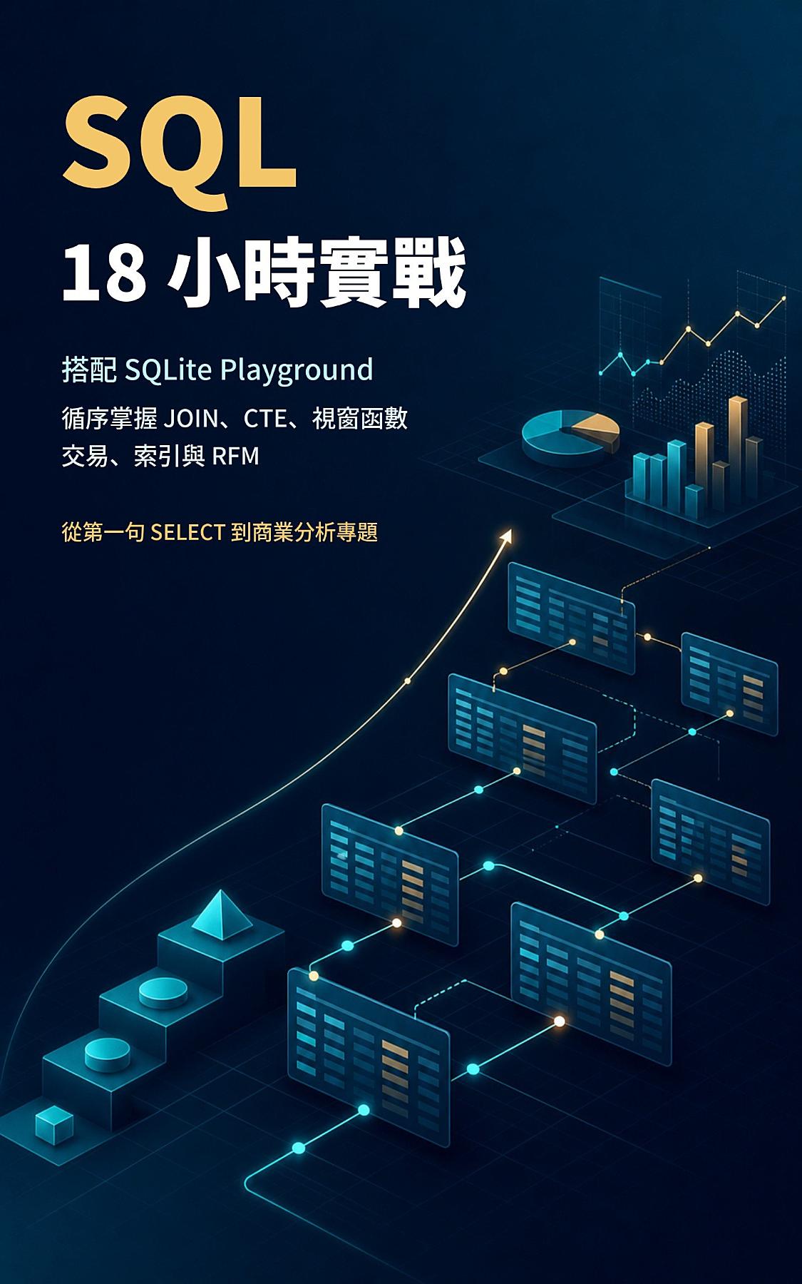 SQL 18 小時實戰 書封