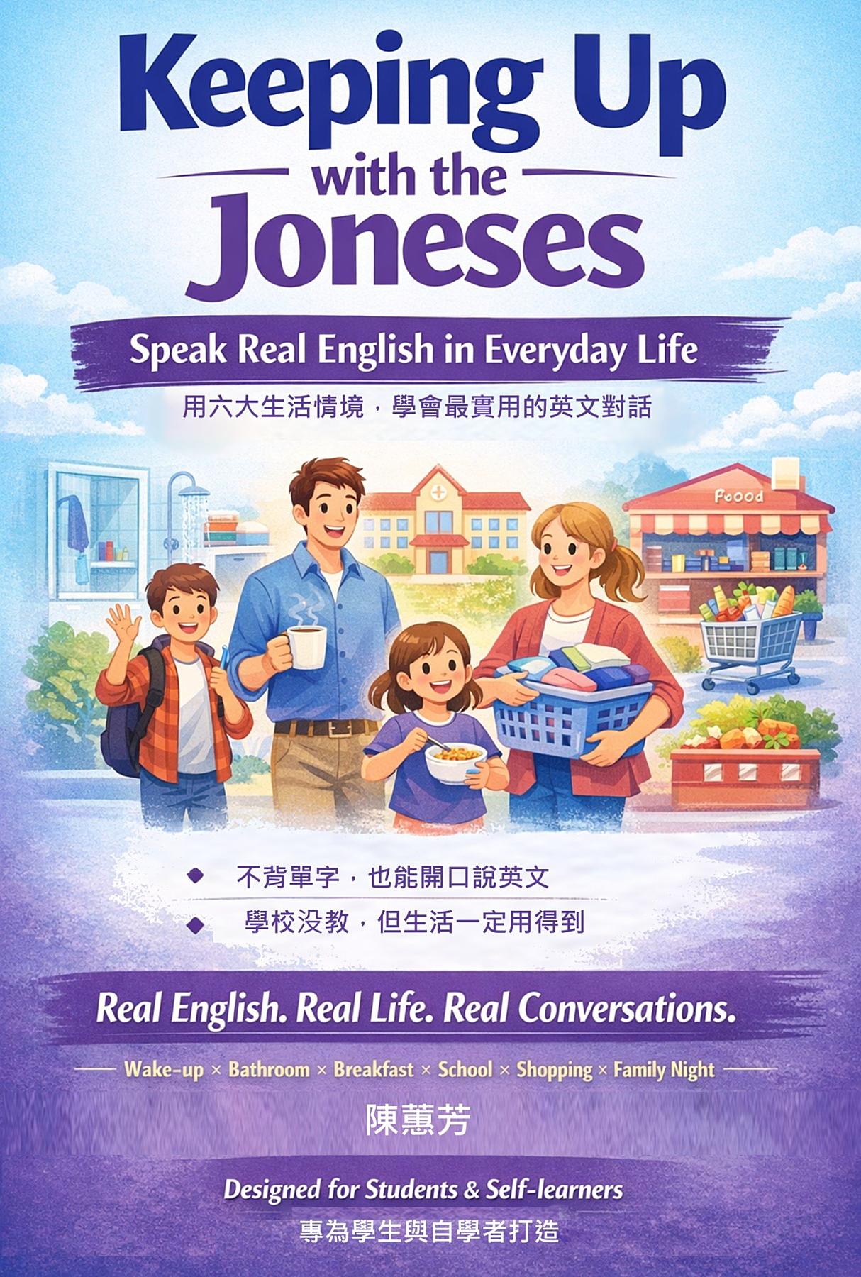 Keeping Up with the Joneses：用故事學生活英文（中英對照） 書封