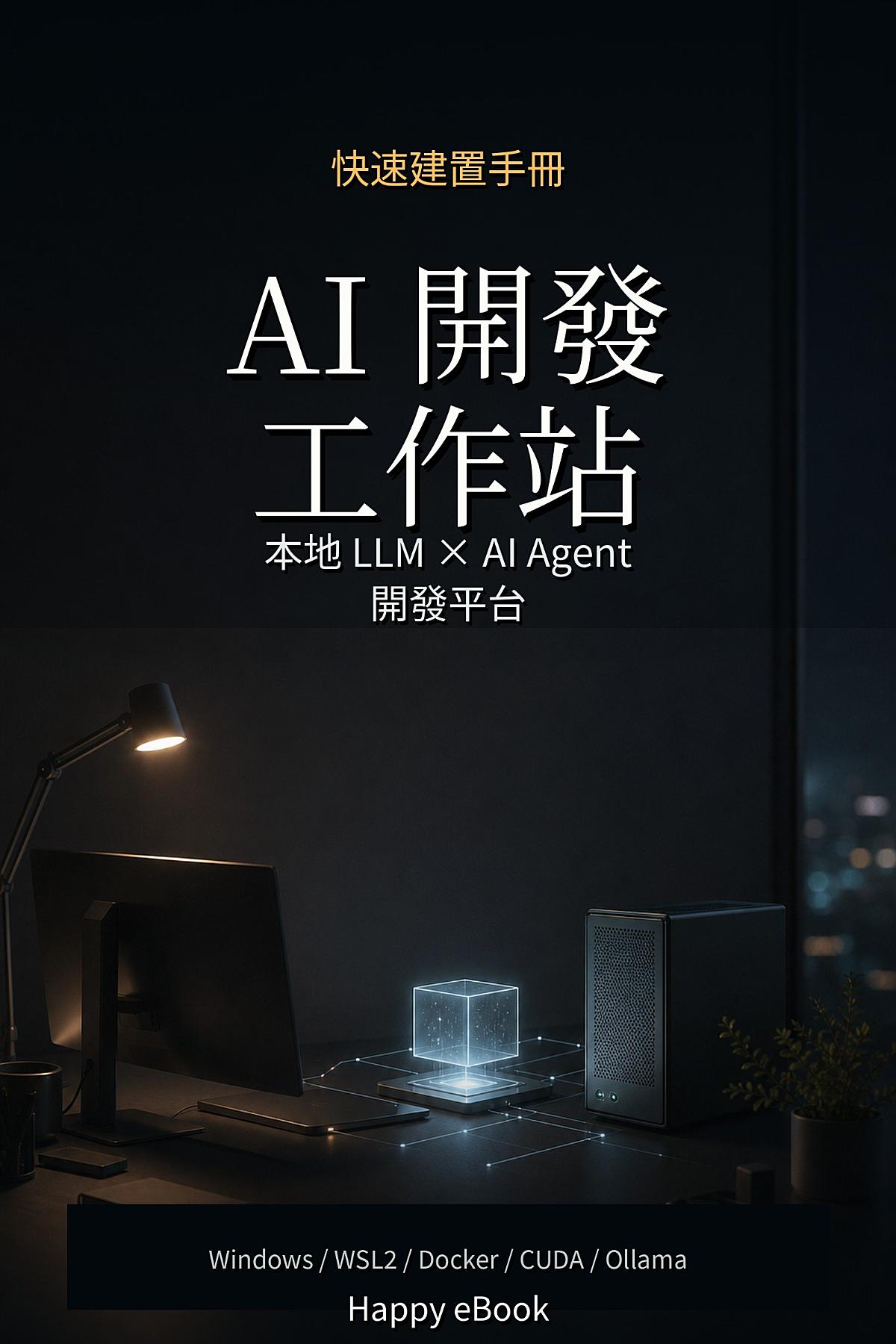 AI 開發工作站：打造你的本地 LLM 與 AI Agent 開發平台：從硬體選購到 Ollama、RAG、MCP 與 Agent 的本地 AI 工作站快速建置手冊 書封