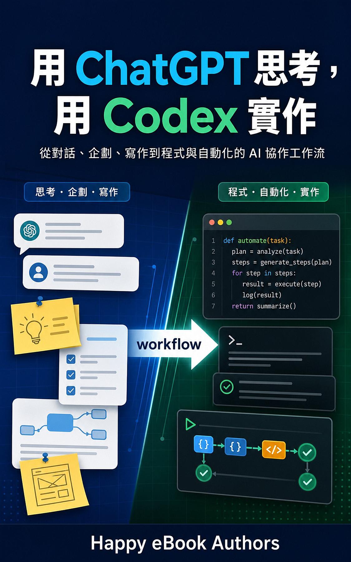 用 ChatGPT 思考，用 Codex 實作 書封