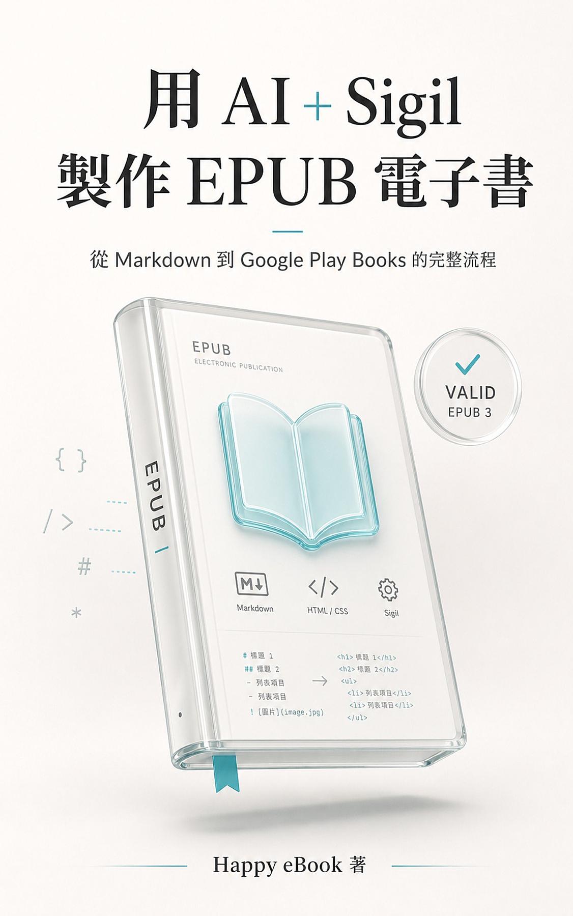 用 AI + Sigil 製作 EPUB 電子書 書封