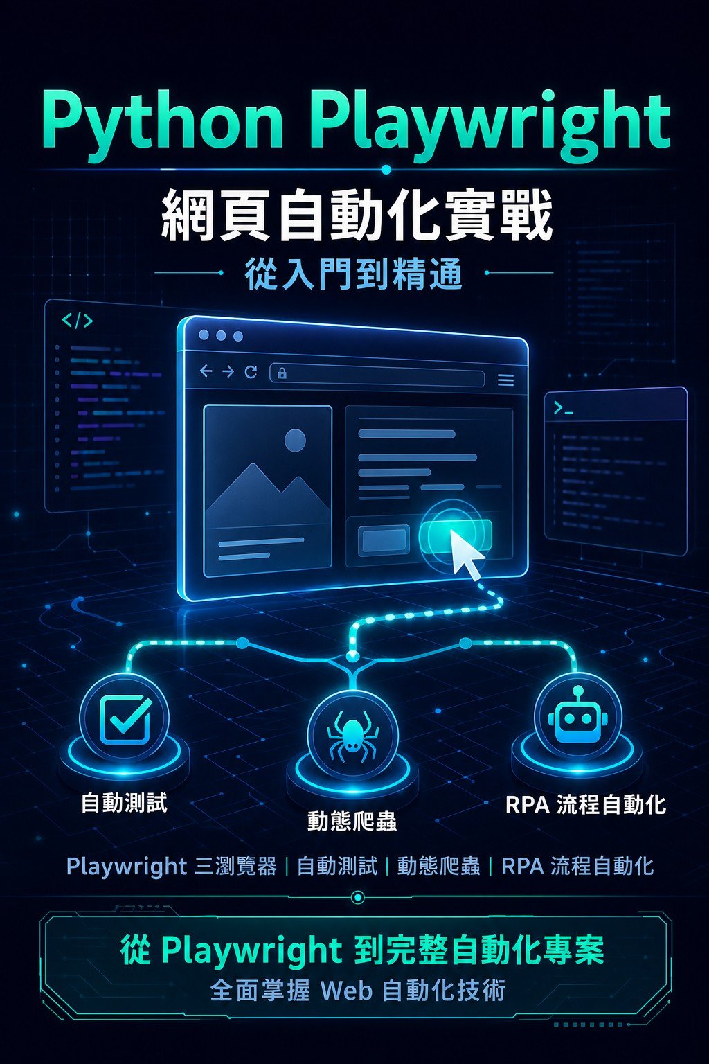 Python Playwright 網頁自動化實戰 書封