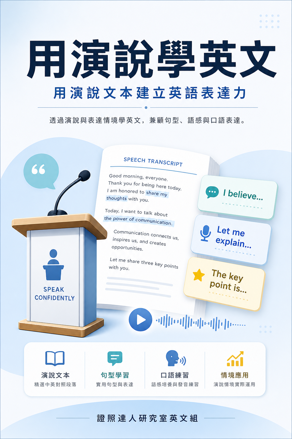 用演說學英文 書封